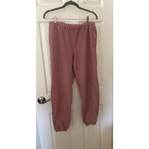Lucky Brand women's crushed berry drawstring jogger sweatpants, size small